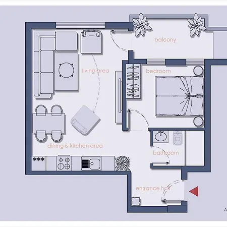 Marina's Apartment-between The And The